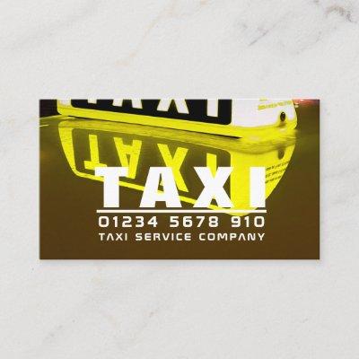 Taxi Sign Reflection, Taxi Cab Firm, Price List