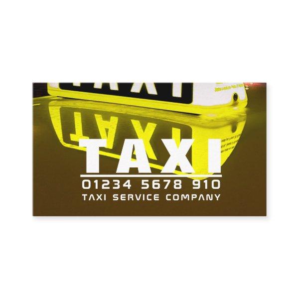 Taxi Sign Reflection, Taxi Cab Firm, Price List