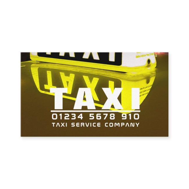 Taxi Sign Reflection, Taxi Cab Firm, Price List