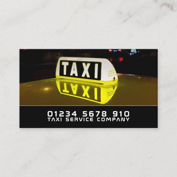 Taxi Sign, Taxi Cab Firm, Price List