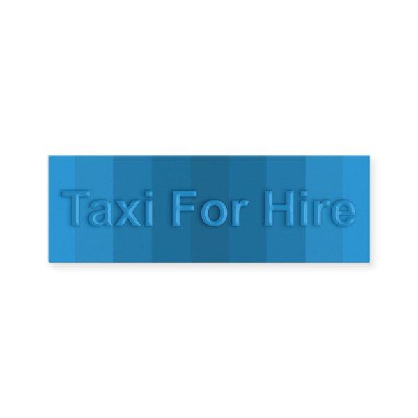 Taxi Transparent Glass Effect Signage Taxi Driver Mini