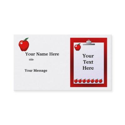 Teacher Apples Clipboard