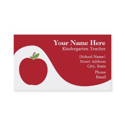 Teacher  - Red Apple