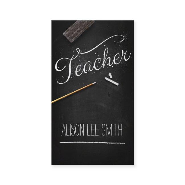 Teacher chalkboard
