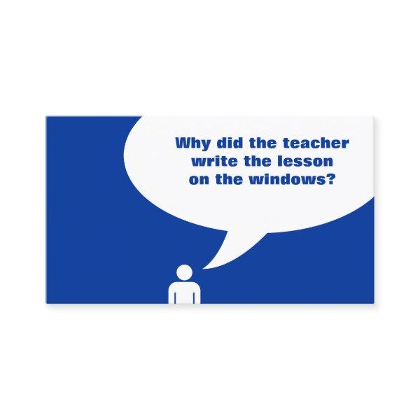teacher lesson plan joke (color customizable)