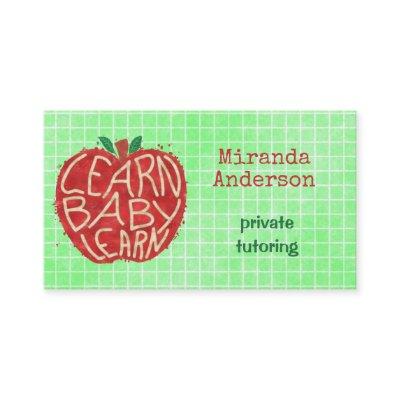 Teacher or Private Tutor Learn Baby Apple and Grid