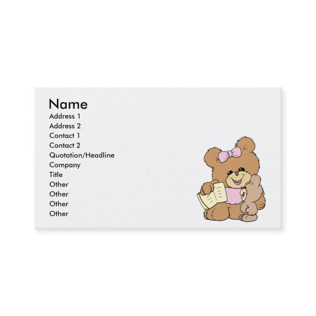 teacher teaching baby teddy bear design