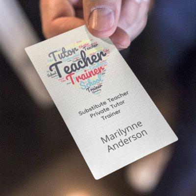 Teacher Tutor Trainer Word Cloud