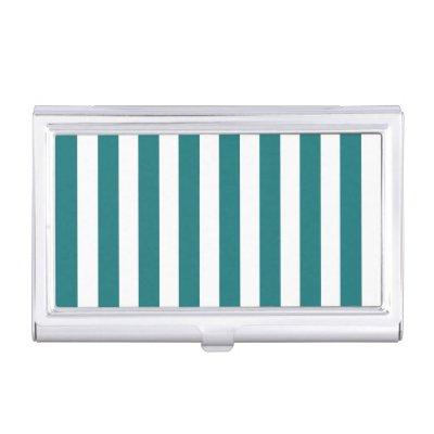 Teal and white candy stripes  case