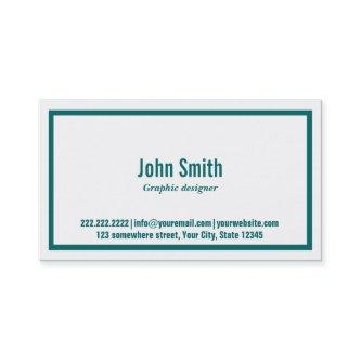 Teal Border Graphic Design