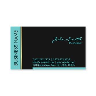 Teal Border Proofreading