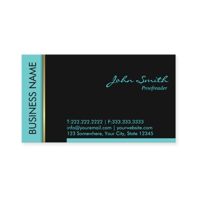 Teal Border Proofreading