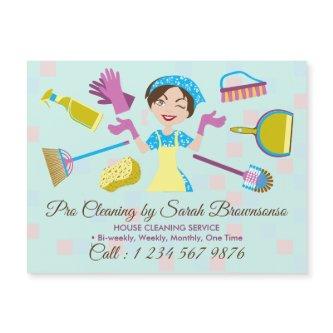 Teal Green Cleaning Service Pro Washing Tile Wall