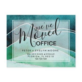 teal mountains moved office business announcement