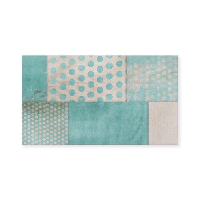 Teal Pattern Quilt Blocks