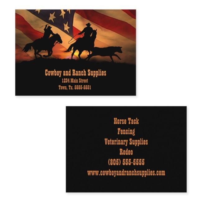 Team Roping Cowboy Services or Ranch Supplies