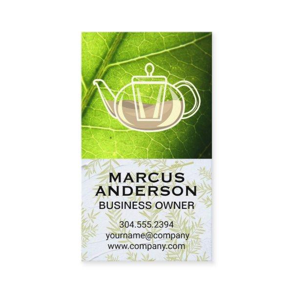 Teapot | Green Leaf | Herbal Branches
