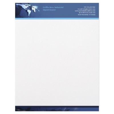 Tech Globe Letterhead