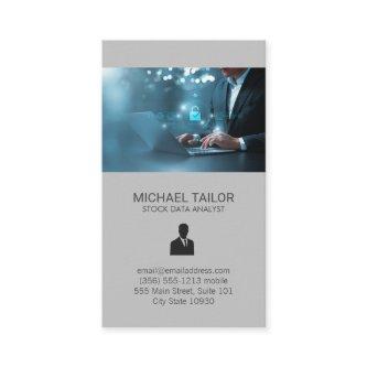 Tech Networking Data Analyst Working on Computer