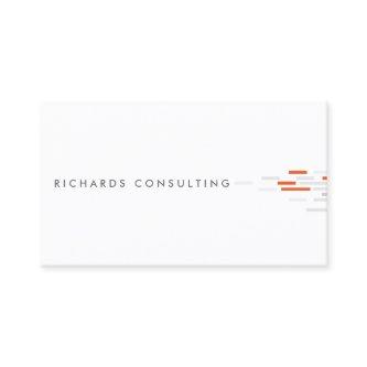 Technical Pattern in White, Gray, Orange