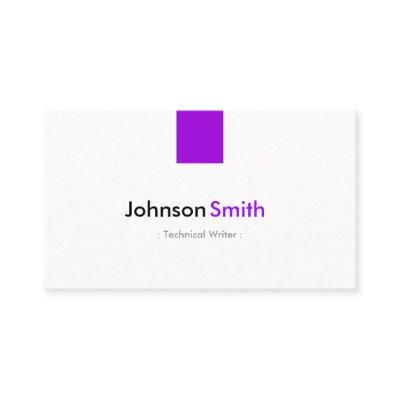 Technical Writer - Simple Purple Violet