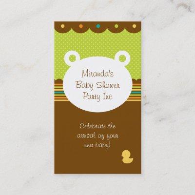 Teddy Bear Baby Shower Party Planner
