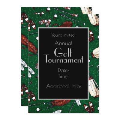 Tee Time Golf Tournament Invitation