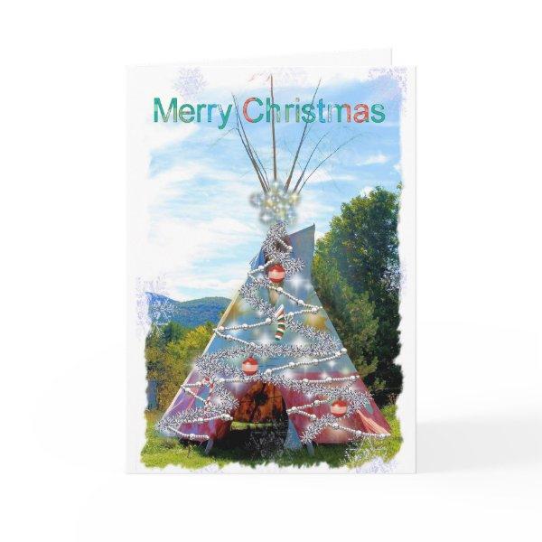 TeePee Merry Christmas Card