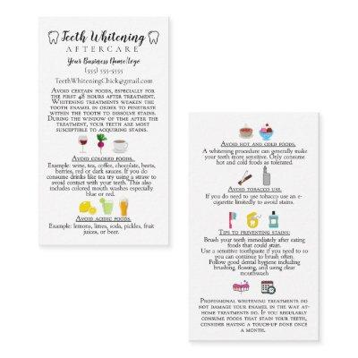 Teeth Whitening Aftercare Instruction