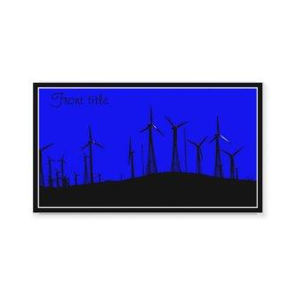 Tehachapi Wind Farm Silhouette