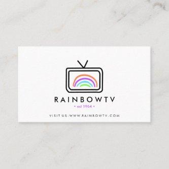 Television rainbow hand drawn rgb media