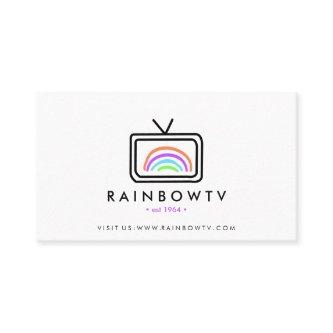 Television rainbow hand drawn rgb media