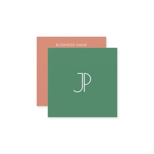 Template  Monogrammed Trend Colors