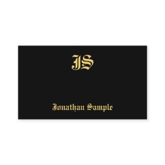 Template Classic Old Style Text Monogram Elegant