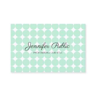 Template Elegant Mint Green White Modern Script Bu