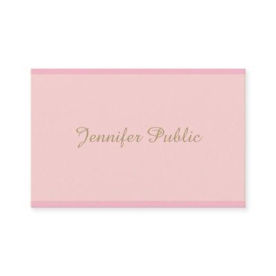 Template Elegant Pink Gold Calligraphed Script Top