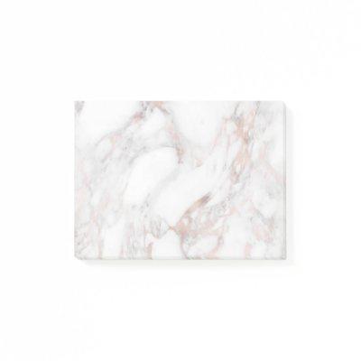Template Elegant Rose Marble Background Modern Post-it Notes