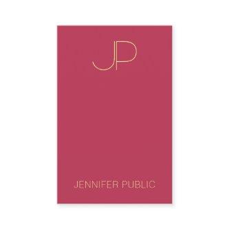 Template Elegant Simple Monogram Vertical Modern