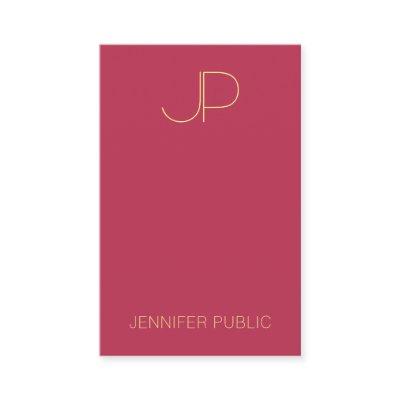 Template Elegant Simple Monogram Vertical Modern