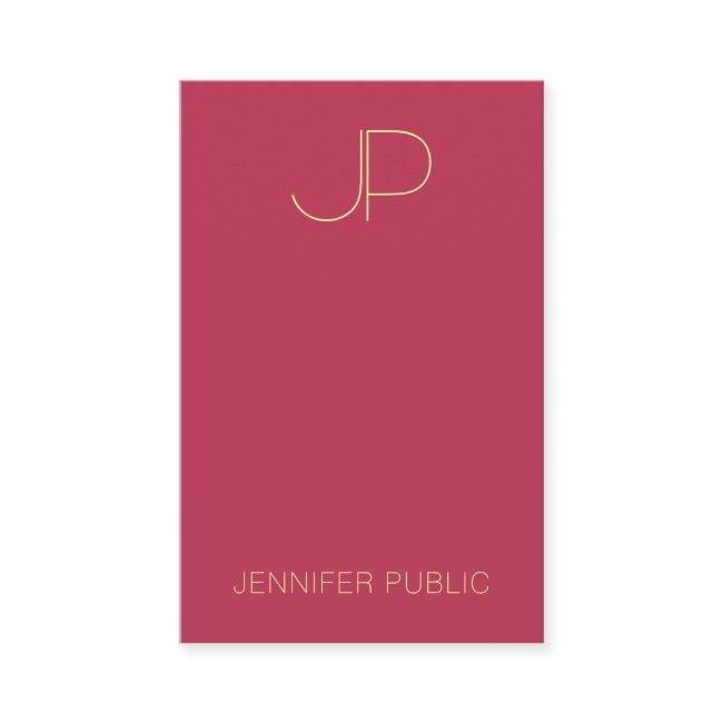Template Elegant Simple Monogram Vertical Modern