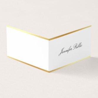 Template Modern Gold Elegant Hand Script Simple