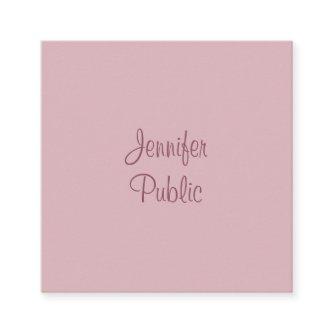 Template Modern Handwriting Script Name Elegant Square