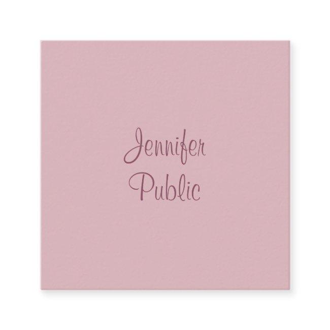 Template Modern Handwriting Script Name Elegant Square