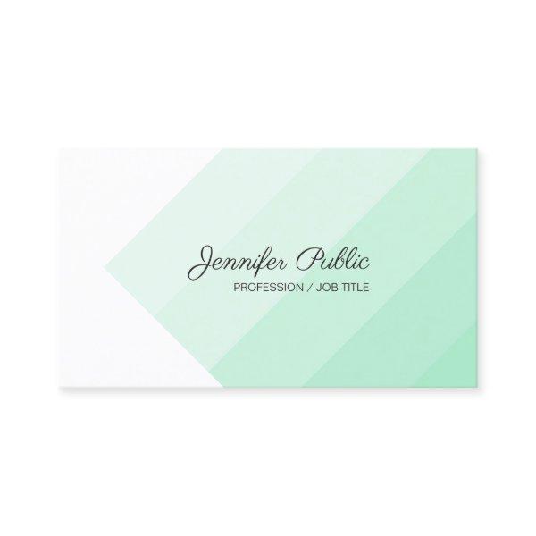 Template Modern Trendy Mint Green White