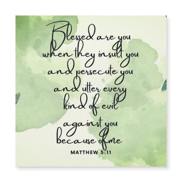 Ten Day Beatitudes Scripture Verse 5:11 Magnet