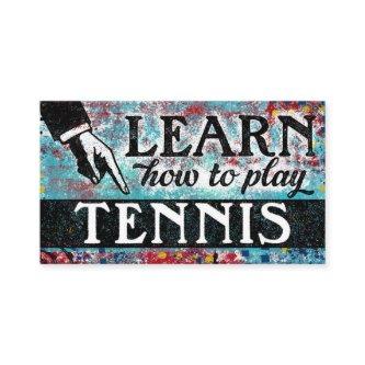 Tennis Lessons  - Blue Red
