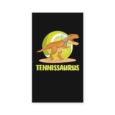 Tennis playing Trex Funny Dino Sport