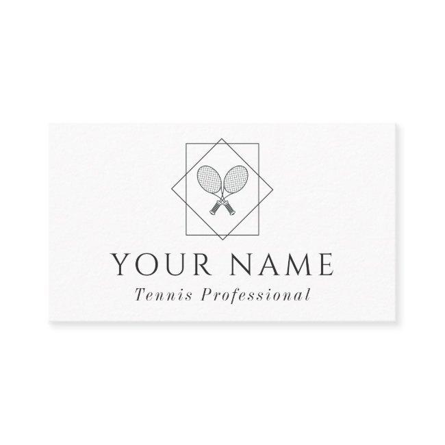 Tennis Professional Coach Instructor Classic White