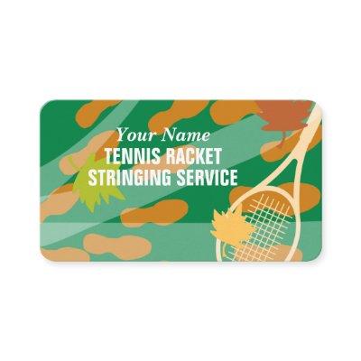 Tennis racket stringing service