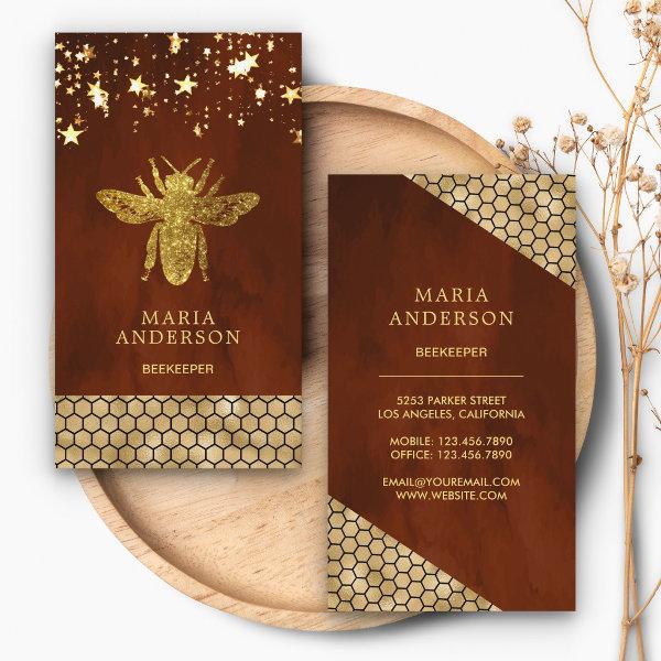 Terracotta Gold Glitter Honey Bee Beekeeper